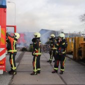 Brand op gemeentewerf Katwijk